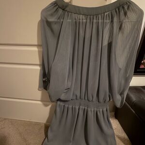 Express Charcoal Long Sleeve Dress